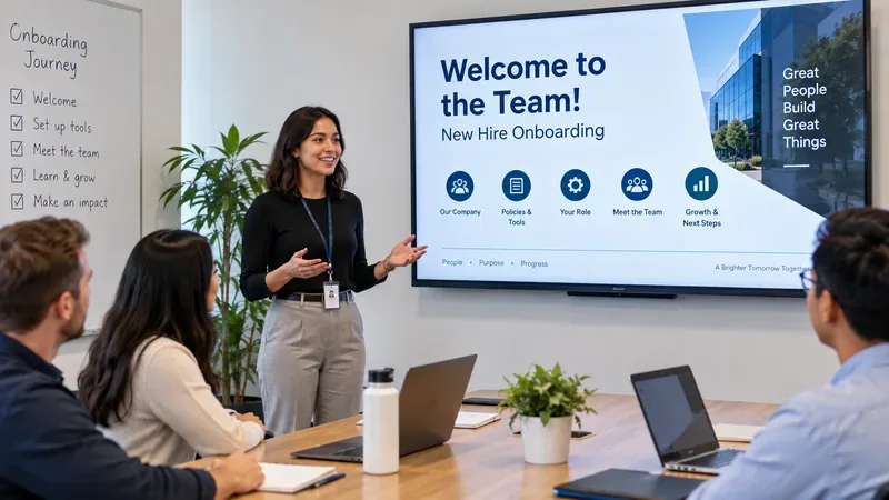 Simple Onboarding Training Presentation Template for New Hires: A Practical Deck That Supports a Strong Start
